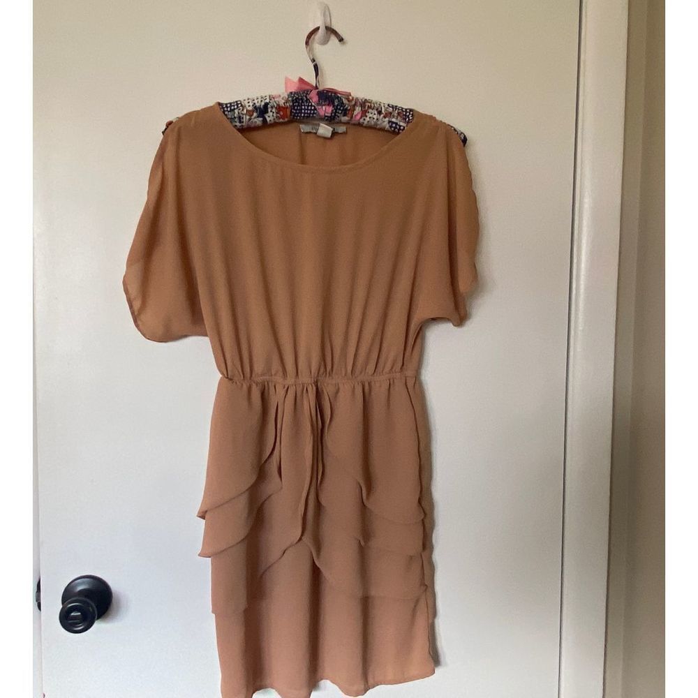Womens Forever 21 Peplum Cold Shoulder Dress Size Small